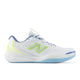 WHITE with ALKALINE GREEN and FAIRWEATHER BLUE