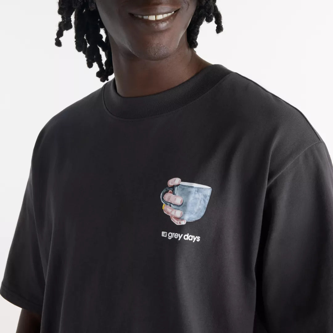 New Balance Grey Days Coffee Oversized T-Shirt