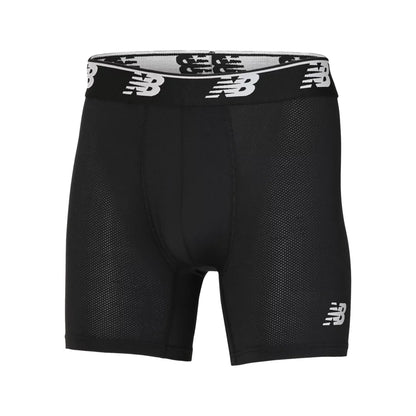 New Balance Mens Mesh 5 Inch Boxer Brief No Fly 3 Pack