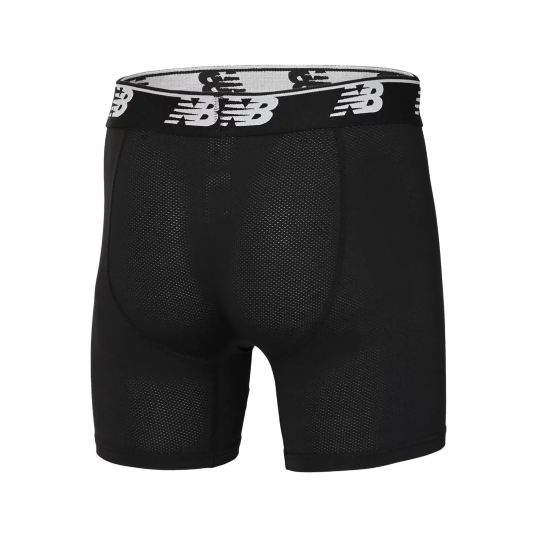 New Balance Mens Mesh 5 Inch Boxer Brief No Fly 3 Pack