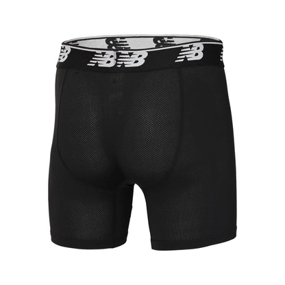 New Balance Mens Mesh 5 Inch Boxer Brief No Fly 3 Pack