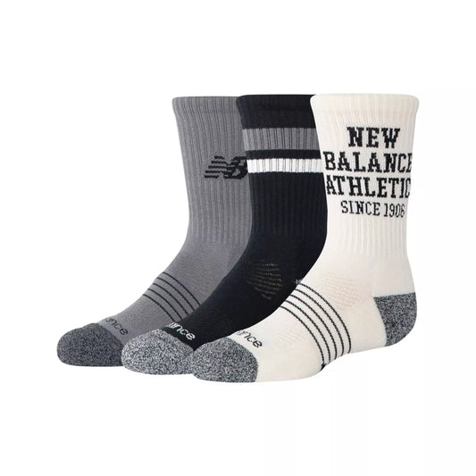New Balance Youth Lifestyle Graphic Crew 3 Pack