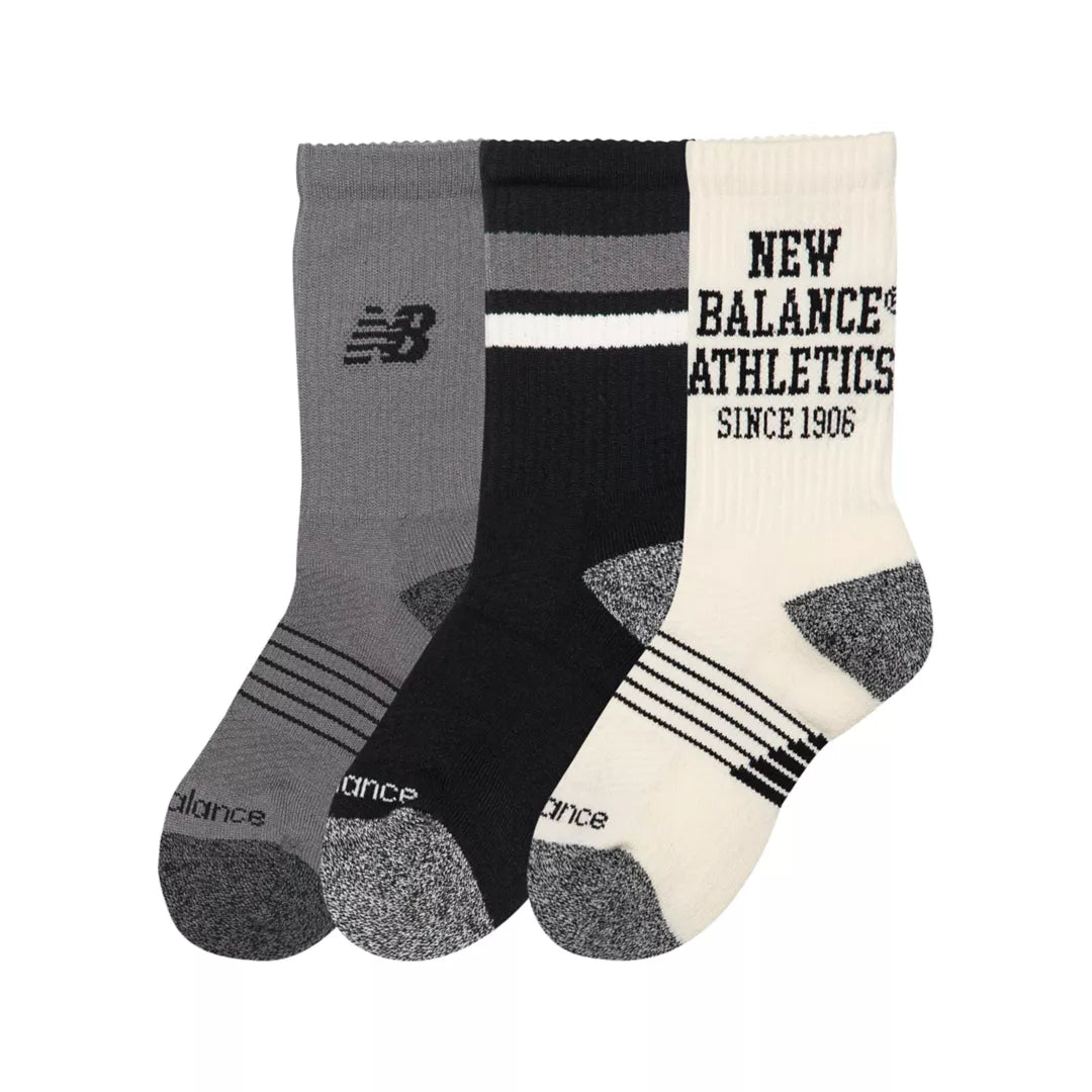 New Balance Youth Lifestyle Graphic Crew 3 Pack