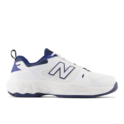 NB WHITE with TEAM NAVY,7,Standard (D)