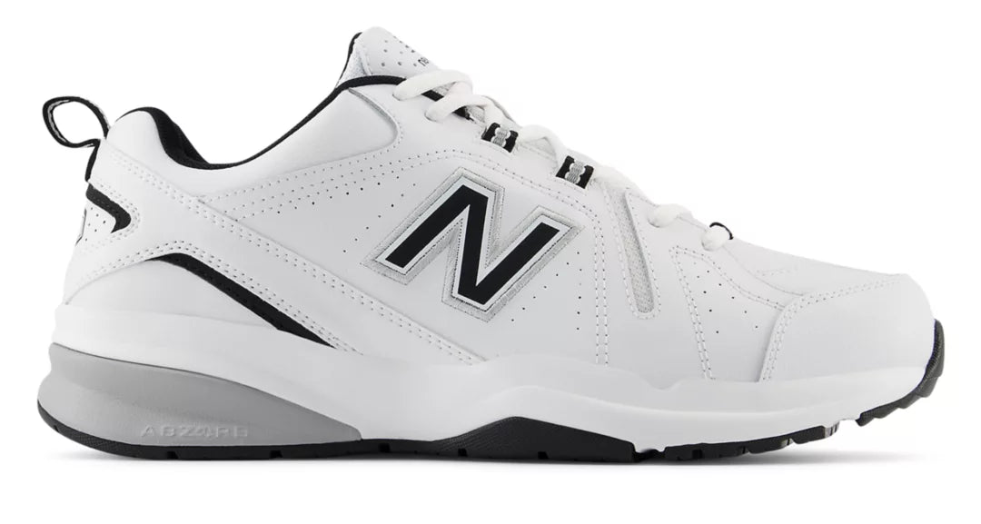 NB WHITE with Black and Silver Metallic,6,Standard (D)