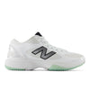 NB WHITE with BLACK and Silver Metallic