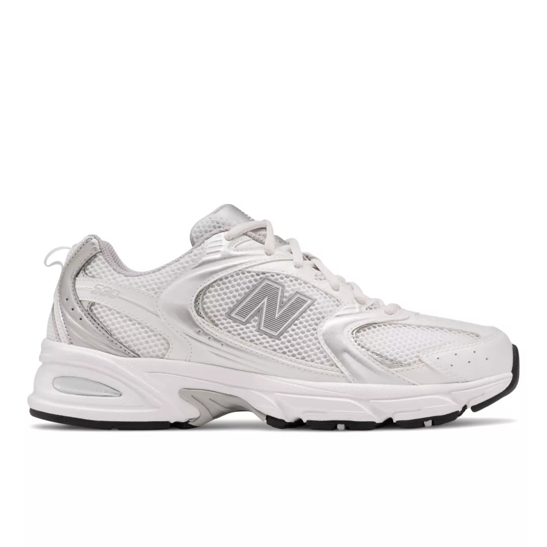 NB WHITE with SILVER METALLIC,M6 / W7.5,Standard (D)