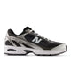 BLACK with WHITE and SILVER METALLIC