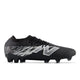 Black with Metallic Silver and White