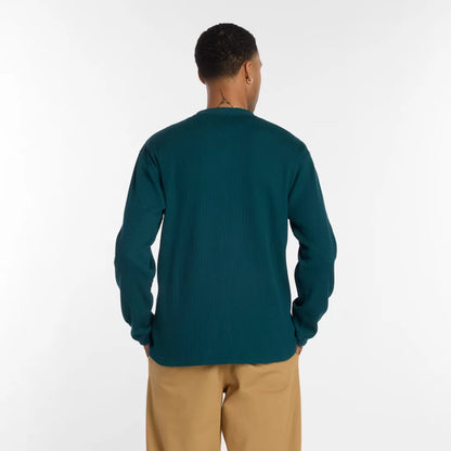 New Balance Numeric Waffle Knit Long Sleeve Henley
