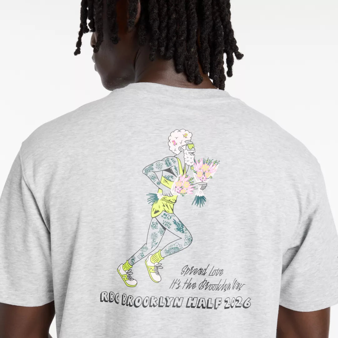 New Balance RBC Brooklyn Half Men's Graphic T-Shirt - Flowers