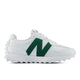 WHITE with ALPINE GREEN