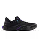 BLACK with FADED BLACK and ELECTRIC INDIGO