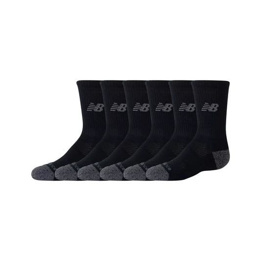 New Balance Youth Active Crew Socks 6 Pack