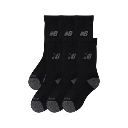 New Balance Youth Active Crew Socks 6 Pack