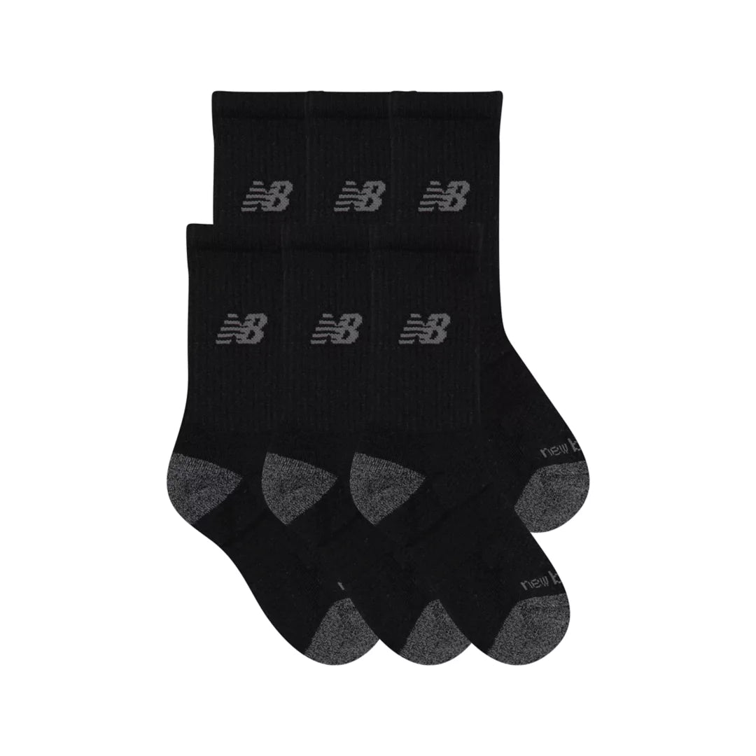 New Balance Youth Active Crew Socks 6 Pack