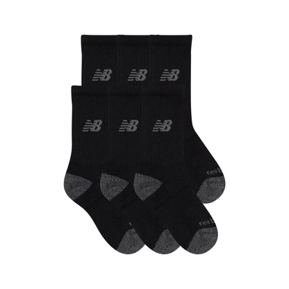 New Balance Youth Active Crew Socks 6 Pack