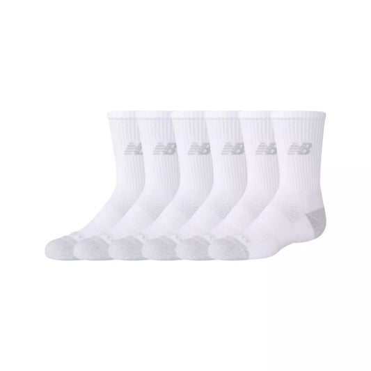 New Balance Youth Active Crew Socks 6 Pack