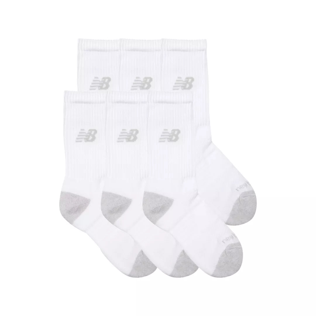 New Balance Youth Active Crew Socks 6 Pack