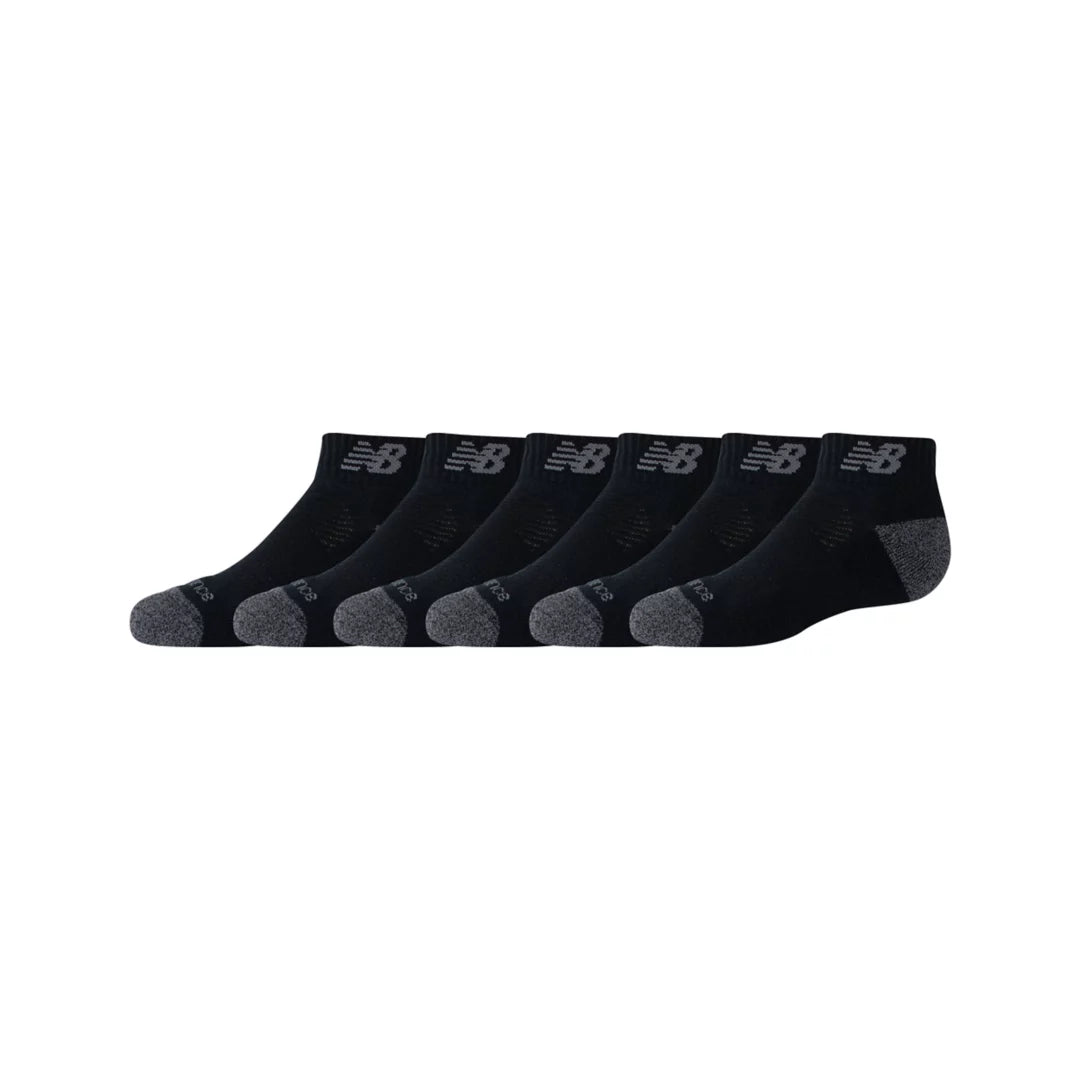 New Balance Youth Active Low Cut Socks 6 Pack