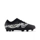 Black with Metallic Silver and White