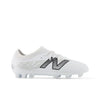 WHITE with Metallic Silver and Black