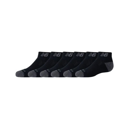 New Balance Youth Active Low Cut Socks 6 Pack