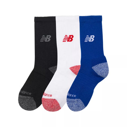 New Balance Youth Active Crew Socks 3 Pack