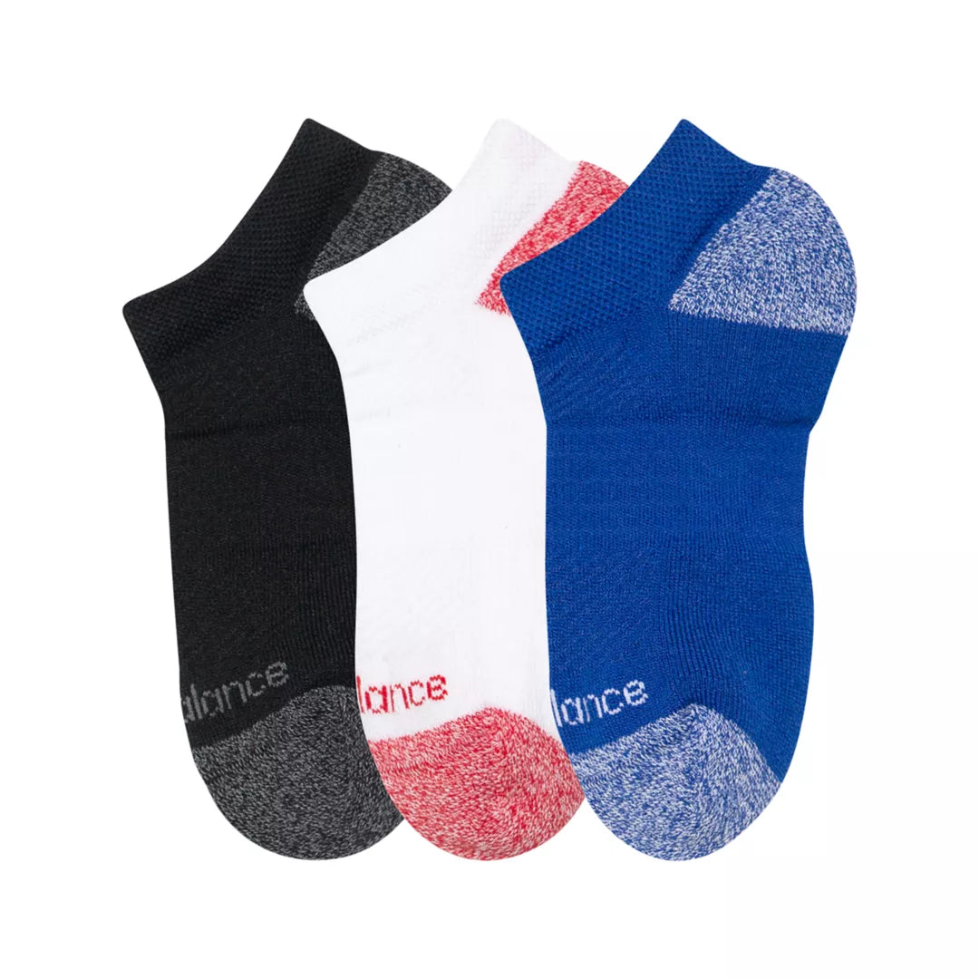 New Balance Youth Active No Show Socks 3 Pack