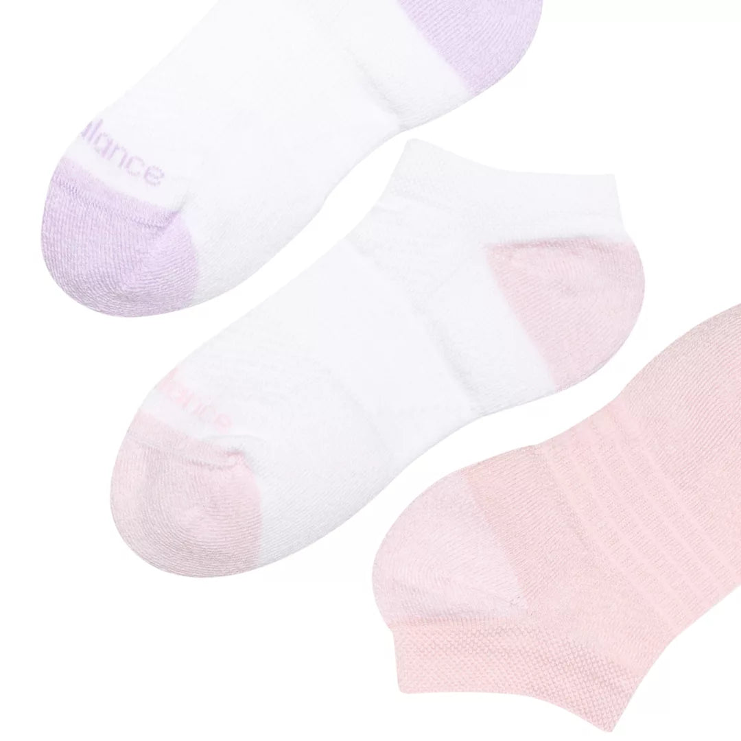 New Balance Youth Active No Show Socks 3 Pack