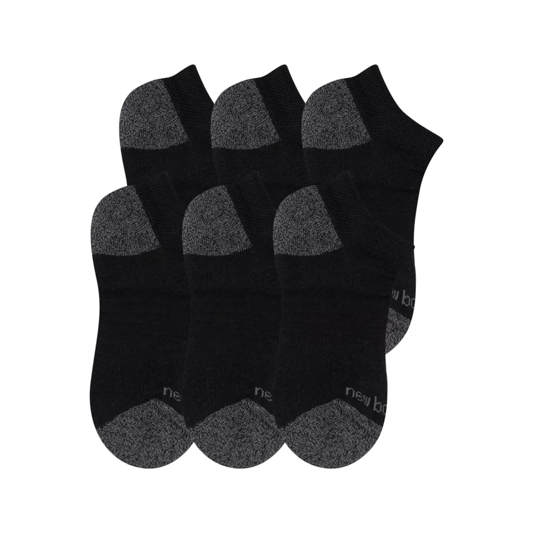 New Balance Youth Active No Show Socks 6 Pack