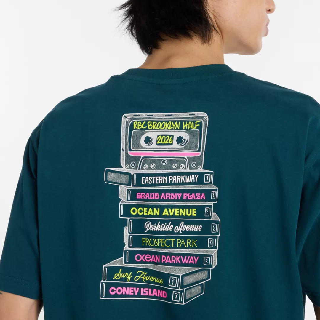 New Balance RBC Brooklyn Half Men's Graphic T-Shirt - Cassette