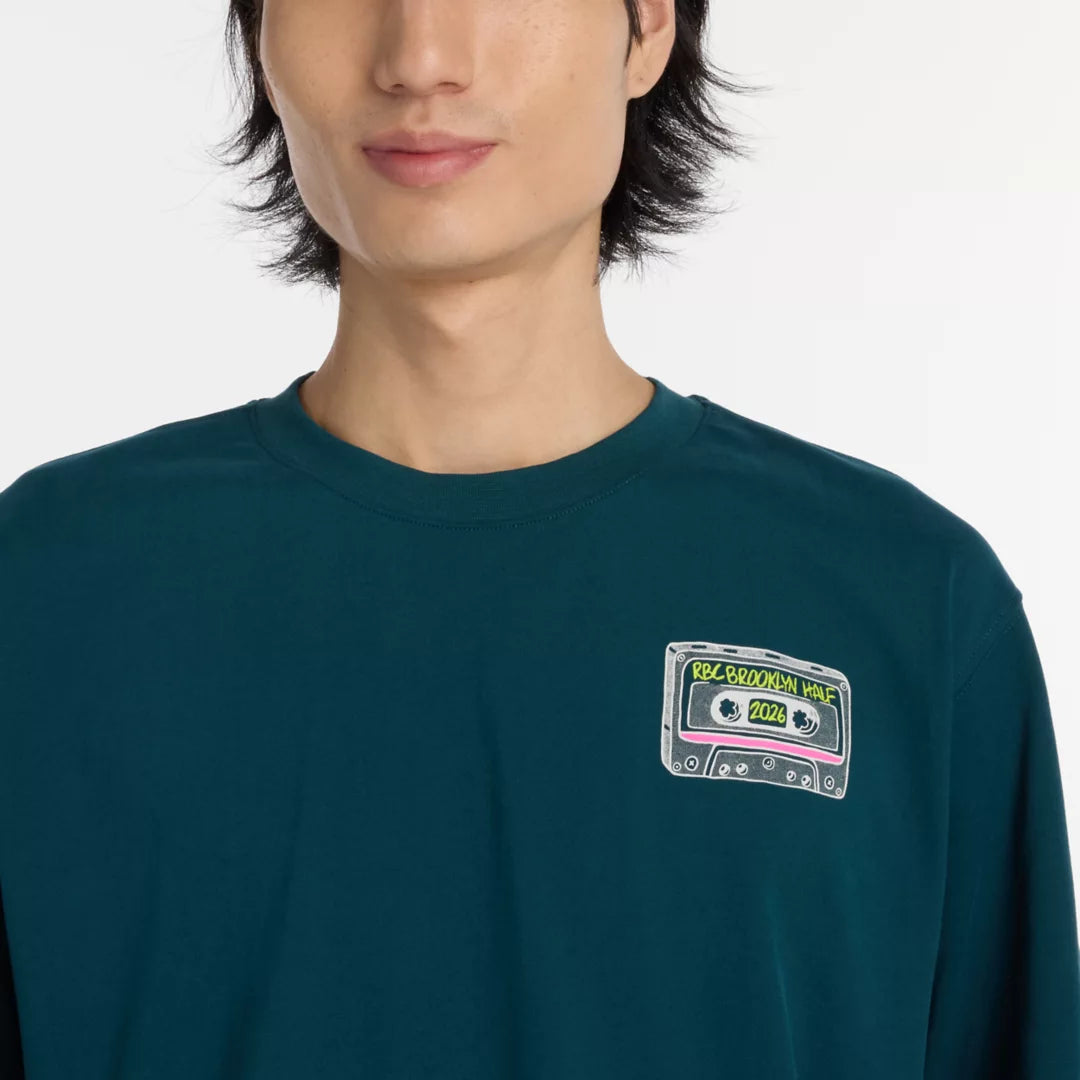 New Balance RBC Brooklyn Half Men's Graphic T-Shirt - Cassette
