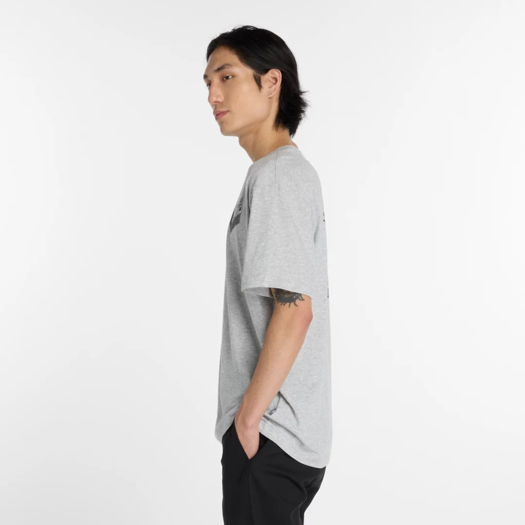 New Balance RBC Brooklyn Half Men's Graphic T-Shirt - Newspaper
