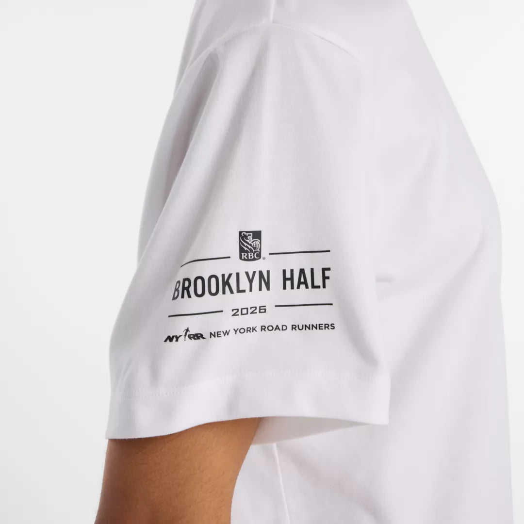 New Balance RBC Brooklyn Half Women's Graphic T-Shirt - Newspaper