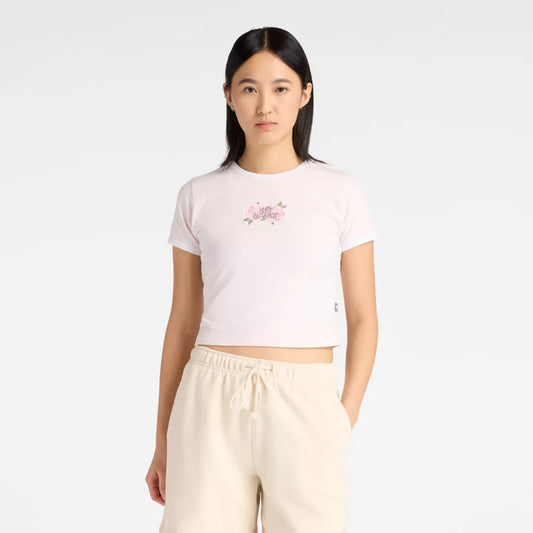 New Balance Linear Rose Baby Doll T-Shirt