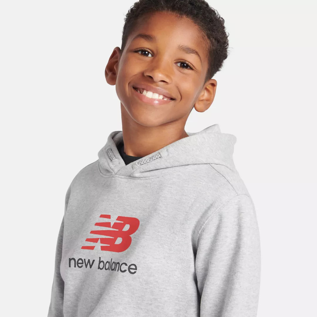 New Balance French Terry Stacked Logo Hoodie