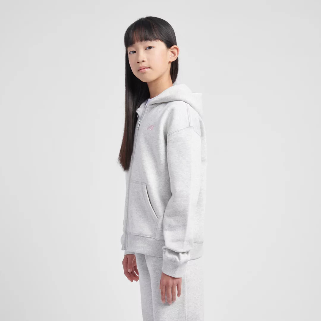 New Balance BB Small Logo Full Zip Hoodie