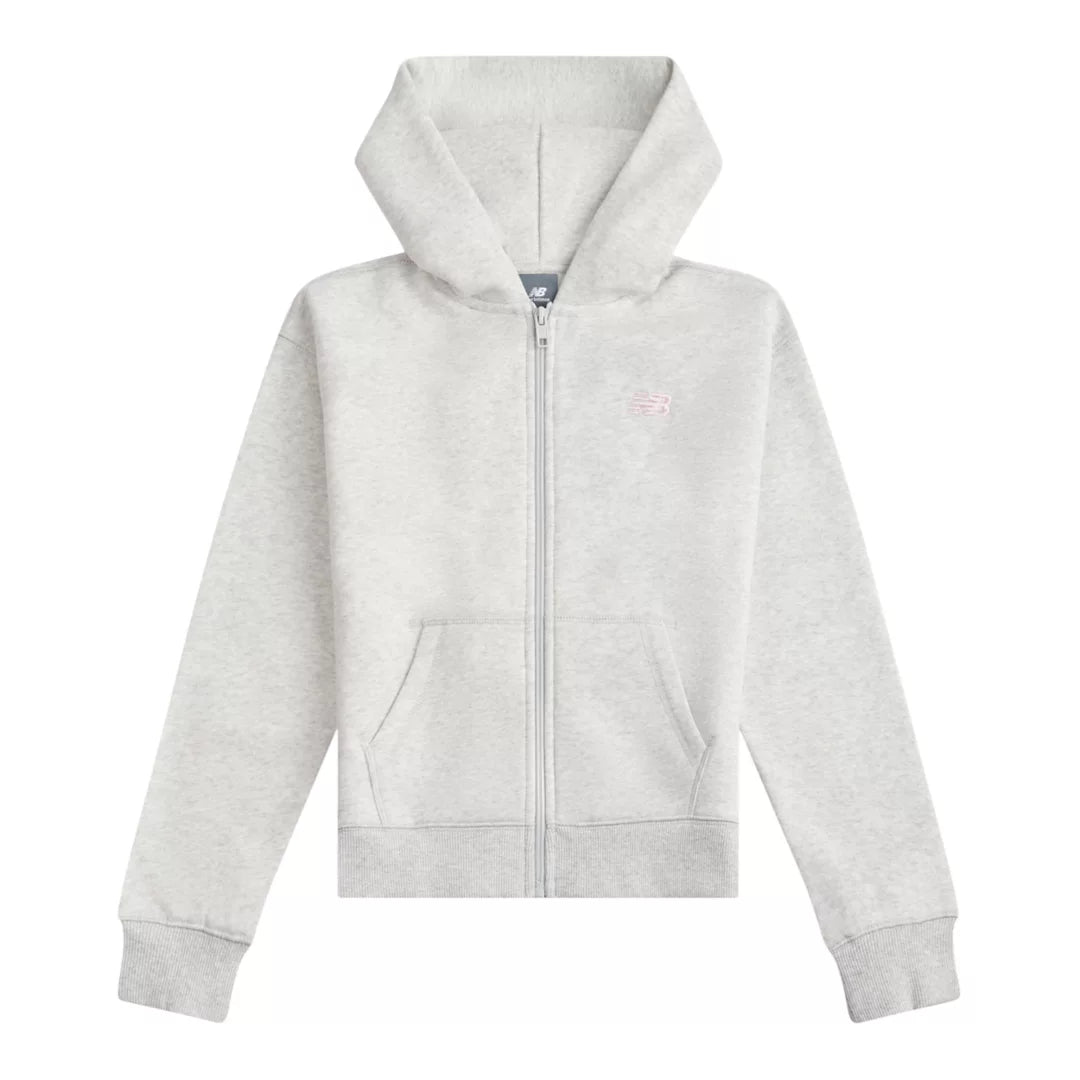 New Balance BB Small Logo Full Zip Hoodie