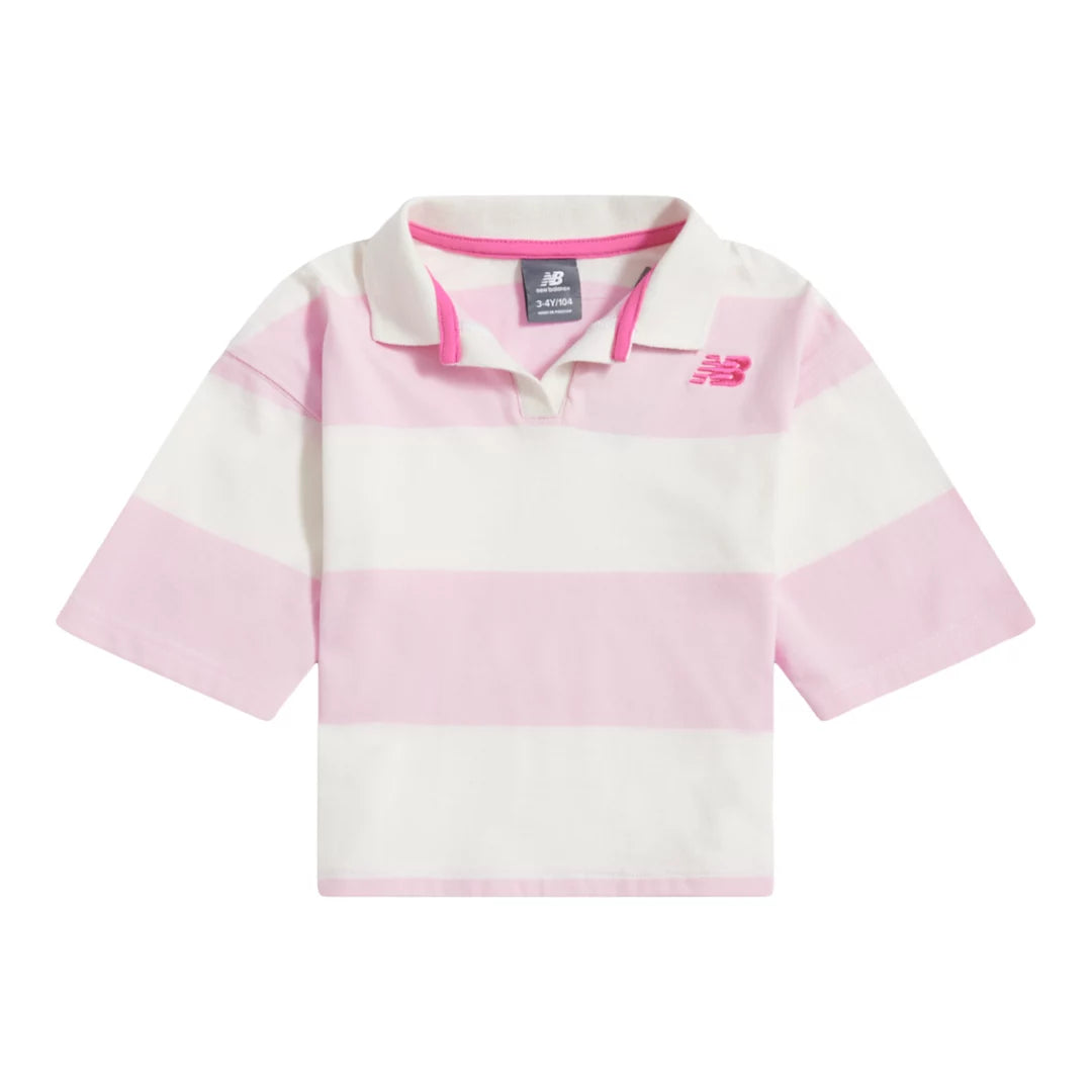 New Balance Striped Rugby Polo