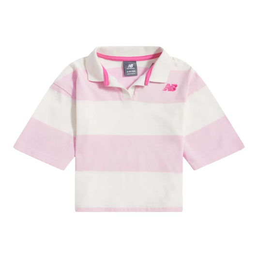 New Balance Striped Rugby Polo
