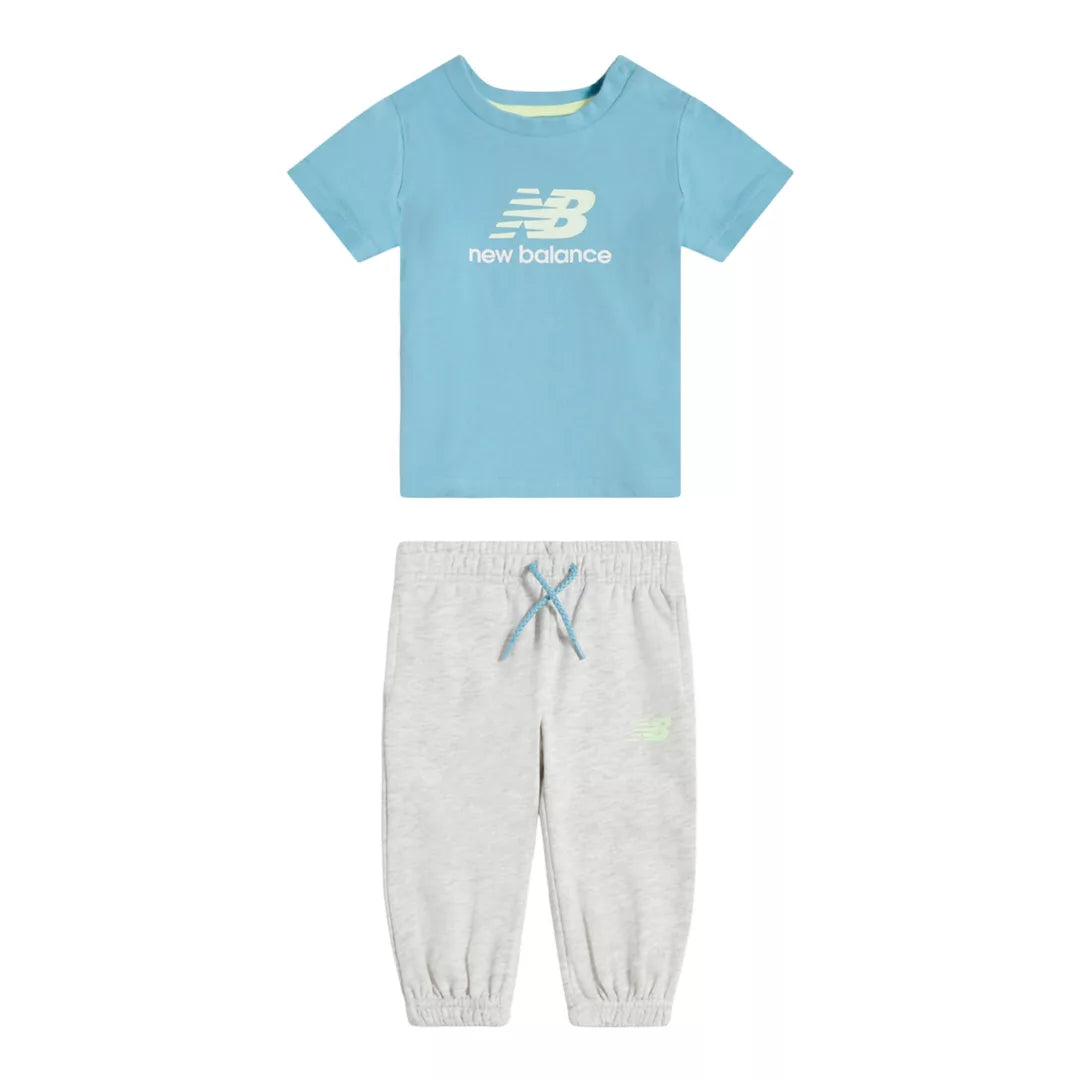 New Balance Colourblock T-Shirt & Jog Set