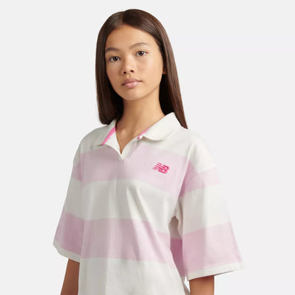 New Balance Striped Rugby Polo