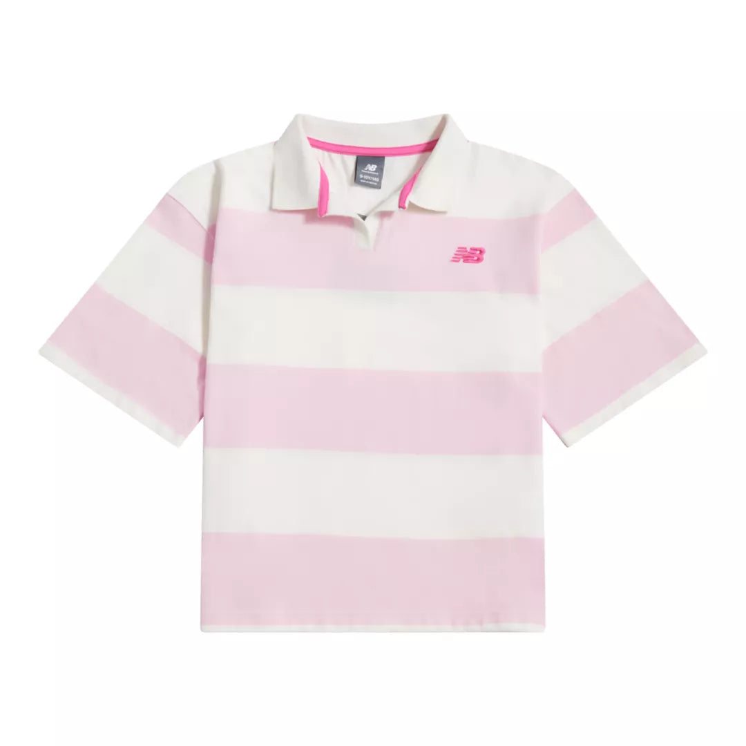 New Balance Striped Rugby Polo