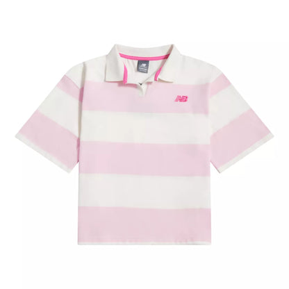 New Balance Striped Rugby Polo