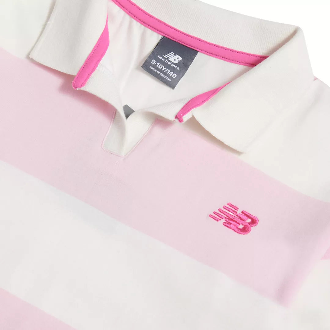 New Balance Striped Rugby Polo